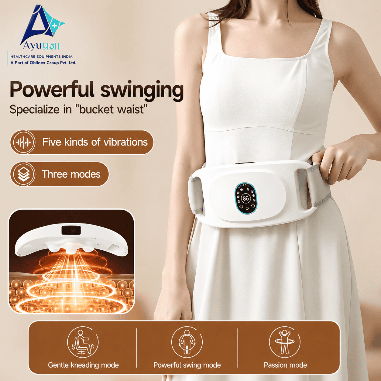 AyuPragya Body Sculpt Vibration Massager AYP 535 - Ayu Pragya