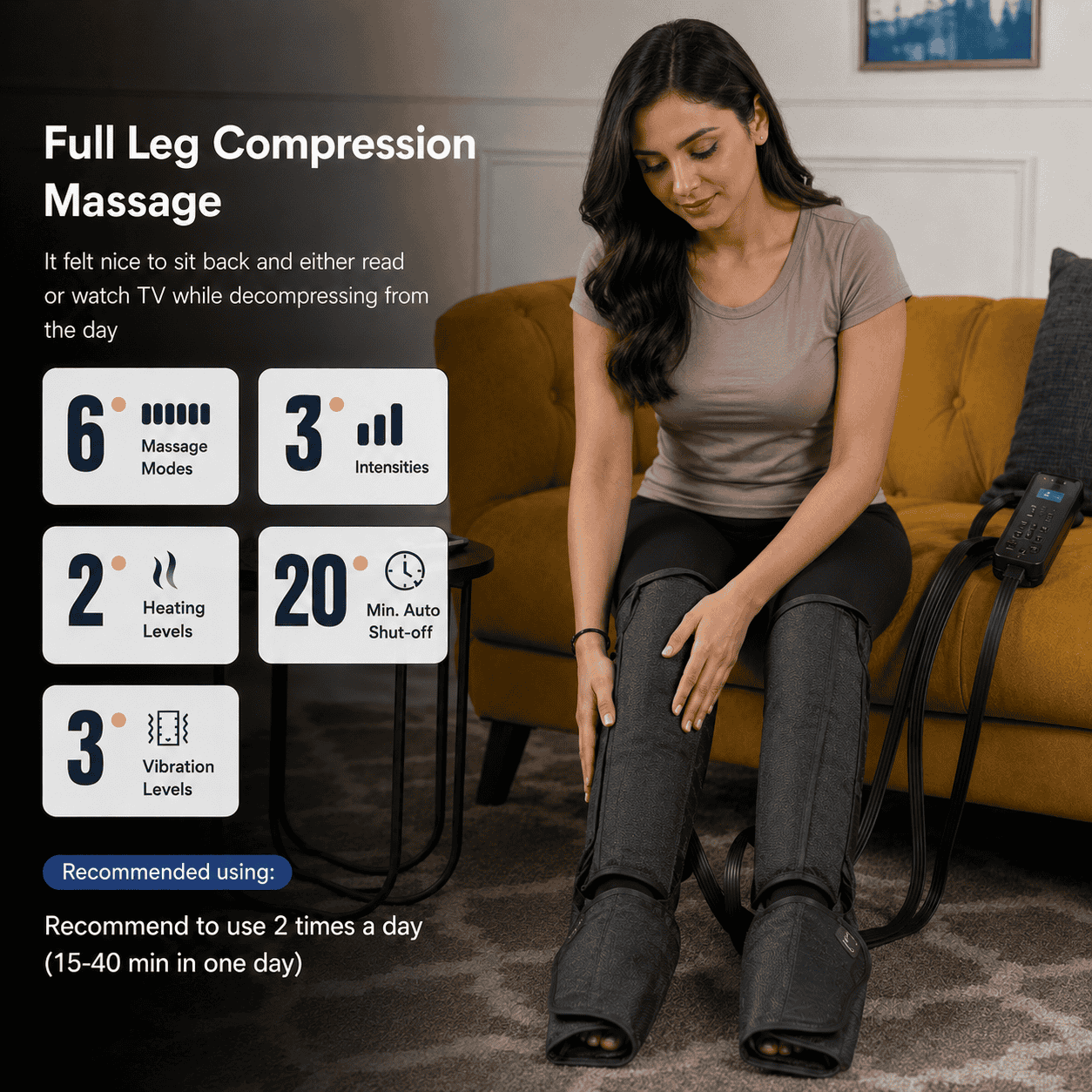 AyuPragya Full Air Compression Leg Recovery Massager AYP 800 - Ayu Pragya