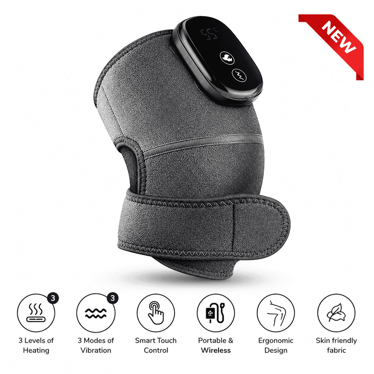 Knee Massager for Joint Pain Relief and Infrared Heating Therapy - Image 1