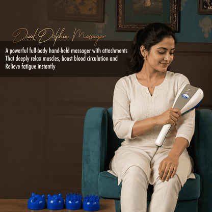 AyuPragya Dual Hammer Dolphin Body Massager AYP 734