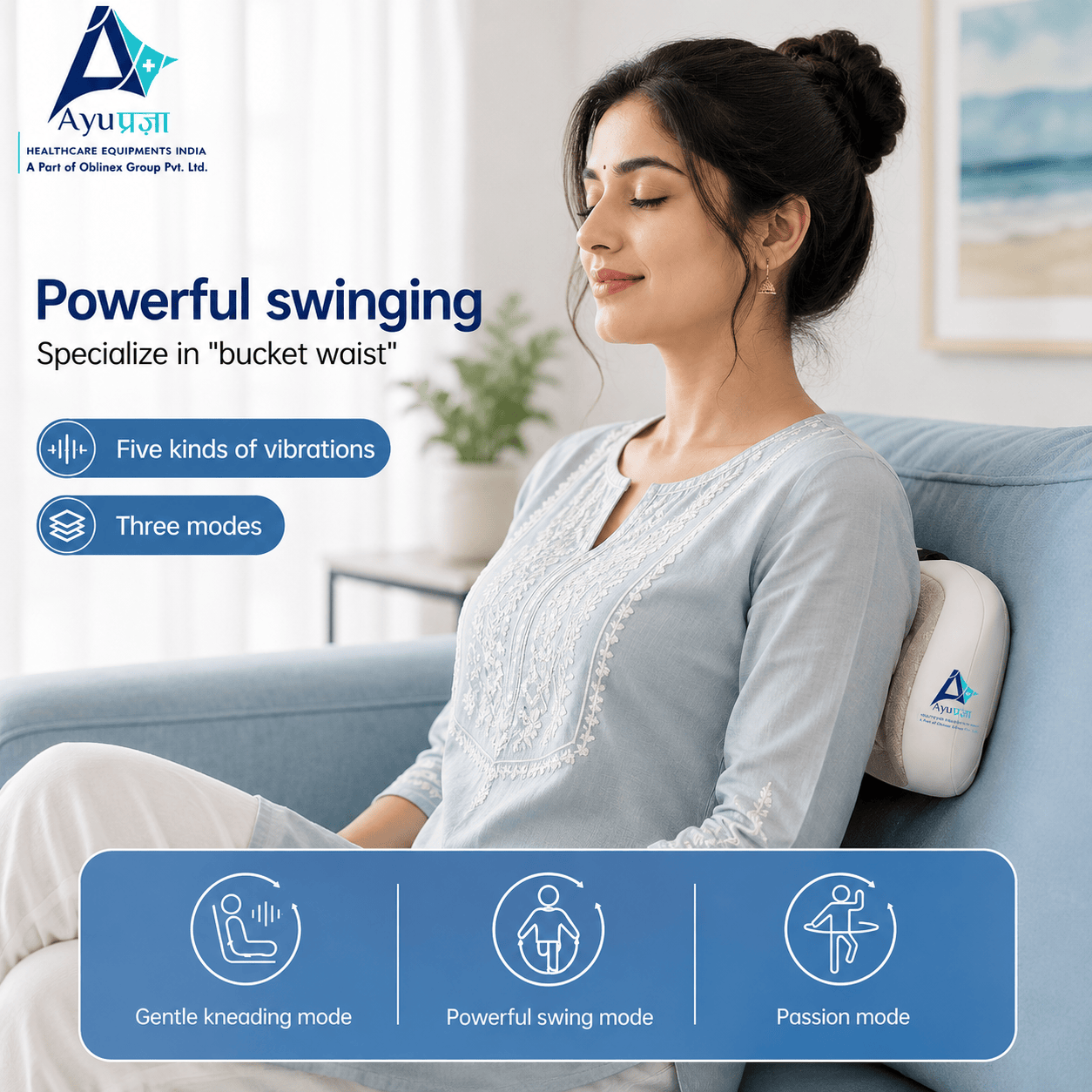 Body Massager Machine for Fat Loss, Cellulite Reduction and Muscle Toning - AyuPragya Body Sculpt Vibration Massager AYP 535