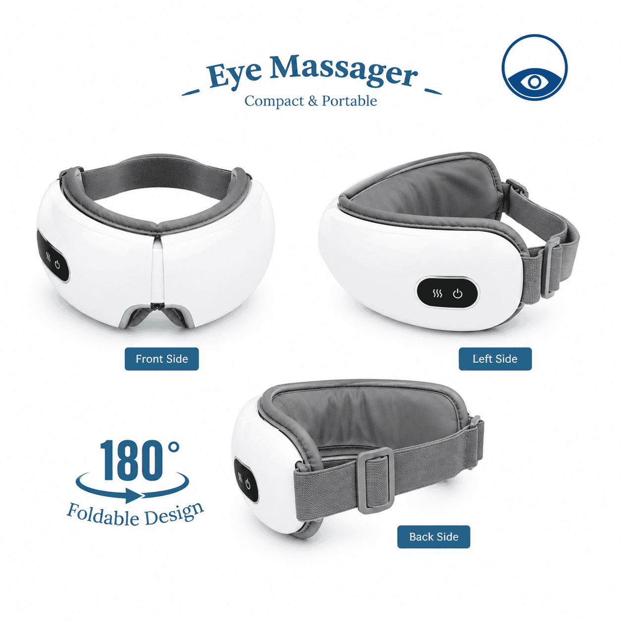 Eye Massager for Dark Circles, Eye Strain and Migraine Headache Relief - AyuPragya Smart Eye AYP 801