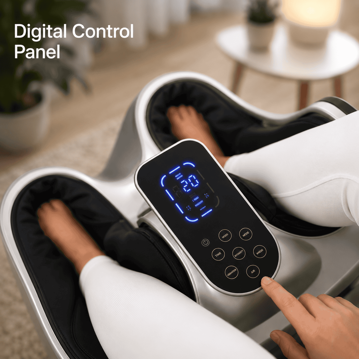 Leg and Foot Massager for Foot Pain Relief, Shiatsu Massage and Blood Circulation - AyuPragya Silver AYP 725 - View 3
