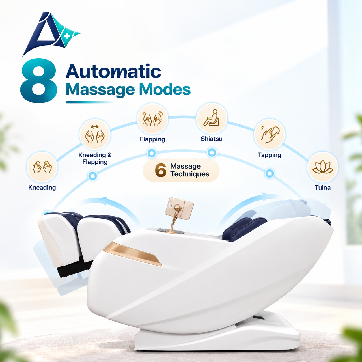 3D Massage Chair for Deep Tissue Full Body Relaxation and Spine Alignment - AyuPragya Serenity 3D AYP 380 - View 4