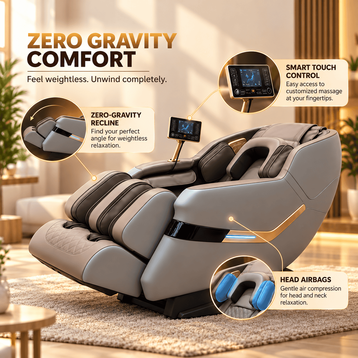 ARG A2 PLUS Massage Chair – Full Body Massage & Relaxation - View 3