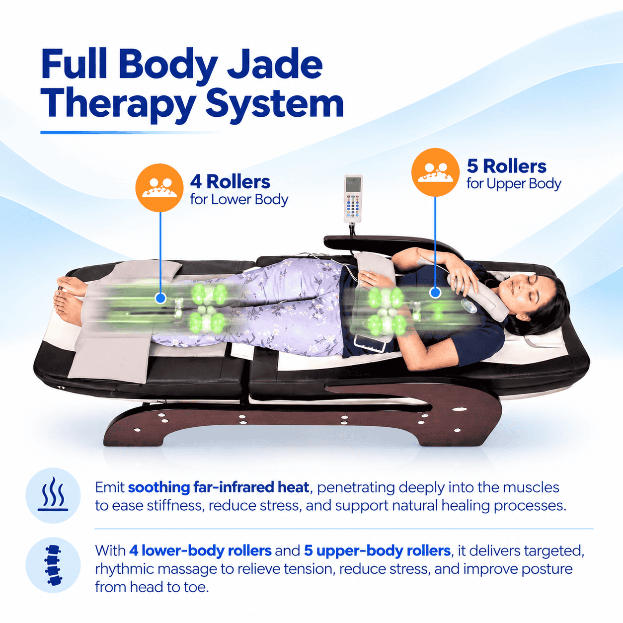 Automatic Thermal Full Body Massage Bed