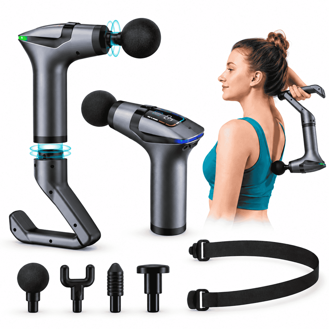 Massage Gun 3-in-1 Multifunctions - View 2