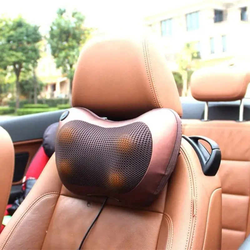 AyuPragya Electric Neck, Back, and Shoulder Massager Pillow with Infrared Heating | Deep Tissue Kneading & Adjustable Speed