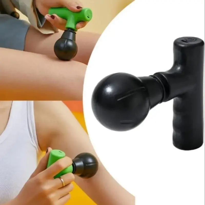 AyuPragya Mini Massage Gun | Portable Electric Handheld Massager for Muscle Pain Relief | Silent, Compact & Rechargeable